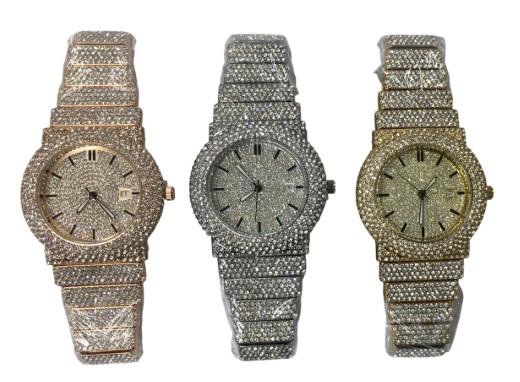 NY London Ladies Bling Fashion Dated Dial Bracelet Watch PI-8314 Available Multi Color