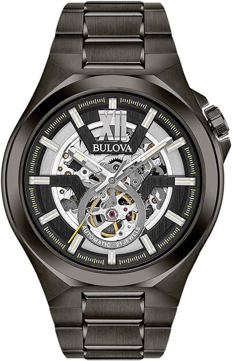 Bulova Mens Automatic Grey Ion Plated Watch