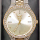 NY London Mens Basic Bling Dial Analogue Metal Bracelet Strap Watch PI-7703 Available Multiple Colour