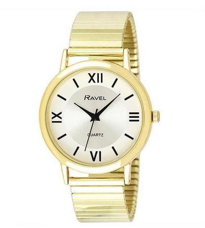 Ravel Mens & Women's Traditional Roman Numeral Bracelet Watch R0208 Available Multiple Colour