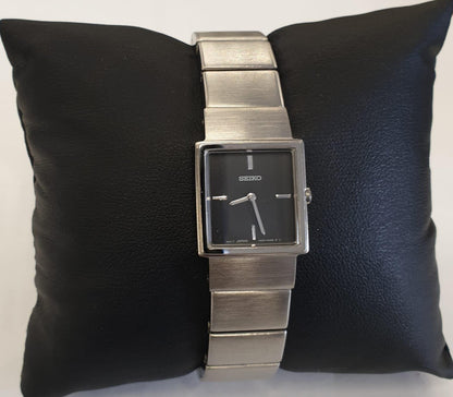 Seiko Ladies Hardlex Crystal Black Face Dial Watch SXJT73P  - CLEARANCE NEEDS RE-BATTERY