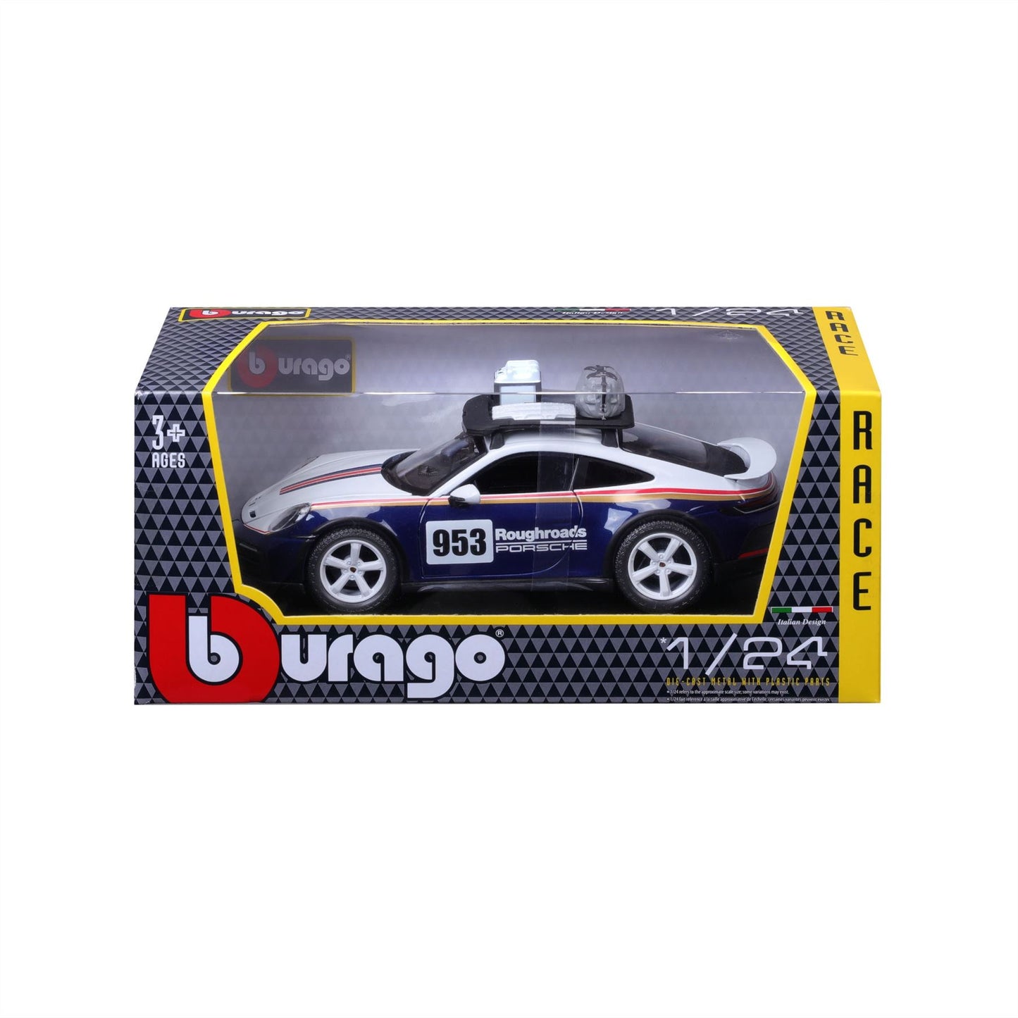 1:24 Porsche 911 Roughroads Dakar 2023 #953  - Diecast Model car Collectables