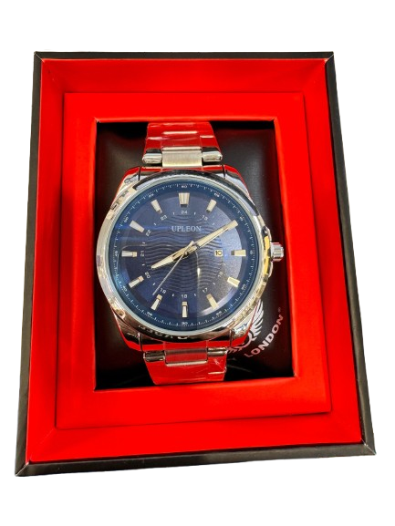 Supleon Men's Gold-Tone Quartz Wrist Watch With Date
