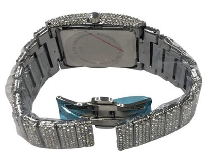 NY London Mens Bling Fashion Dated Rectangle Gold Dial Gold Bracelet Watch Available Multi Color