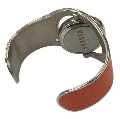 Versus Versace Ladies Fashion Rotate face Half Band Cuff Metal Bracelet Strap watch Available Multi Colour - CLEARANCE NEEDS RE-BATTERY