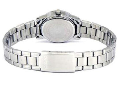 Casio Ladies Basic Analogue Stainless Steel Bracelet Easy Reader Dial Watch - LTP-V001D