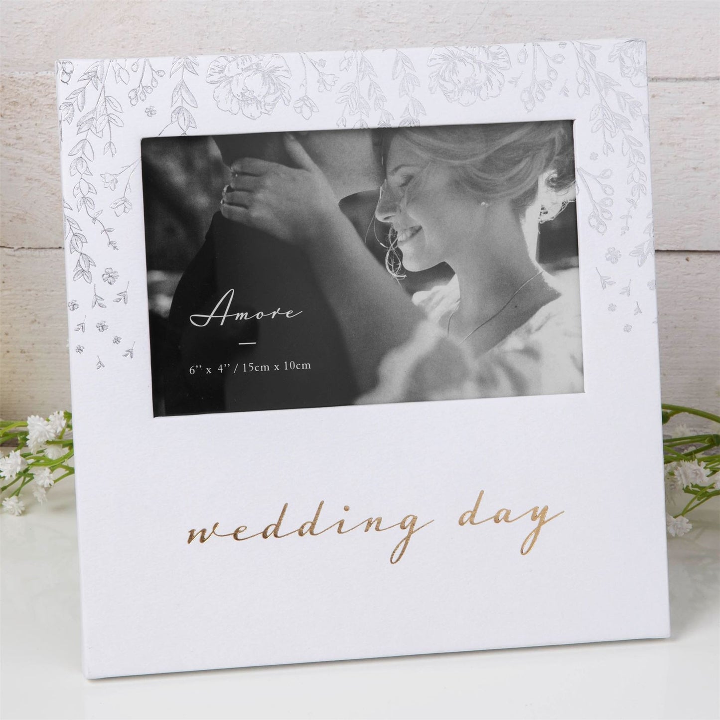 Amore Paperwrap Photo Frame Wedding Day 6" x 4"