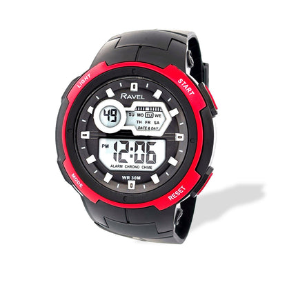 Ravel Mens Boys 3ATM Digital Sports Dial Rubber strap Watch RDG.14.25-41
