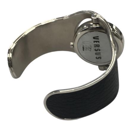 Versus Versace Ladies Fashion Rotate face Half Band Cuff Metal Bracelet Strap watch Available Multi Colour - CLEARANCE NEEDS RE-BATTERY