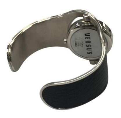 Versus Versace Ladies Fashion Rotate face Half Band Cuff Metal Bracelet Strap watch Available Multi Colour - CLEARANCE NEEDS RE-BATTERY
