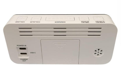 Acctim Jaxon Digital Alarm Clock in White - 16512