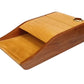 Miniature Light Brown Notepad & Pen Holder Solid wood IMP306