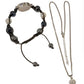 Sekonda Ladies Black & Diamante bangle Watch & Necklace Gift Set