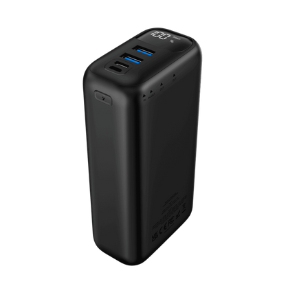 WYE Flux Super Fast Charging Power Bank – 30000mAh, Dual USB-A + USB-C, LED Display
