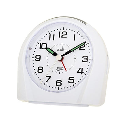 Acctim Europa Analogue Bedside Desk Silent Sweeper Alarm Clock 1411 Available Multiple Colour