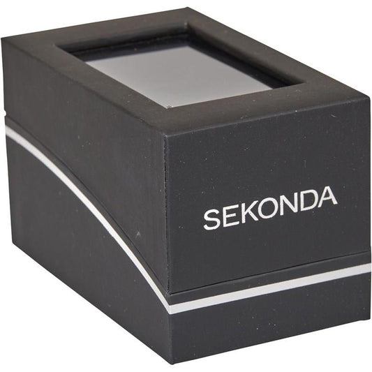 Sekonda Black Watch Box with padded Cushion