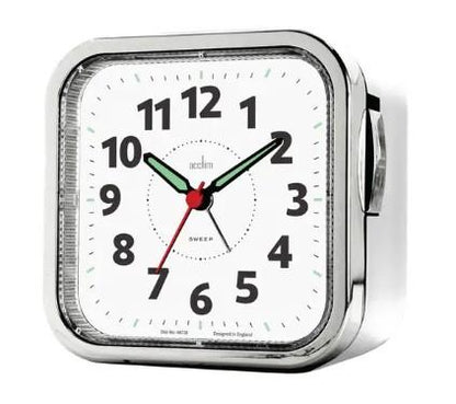 Acctim Otis Analogue Sweep Bell Alarm Clock Available Multiple Color