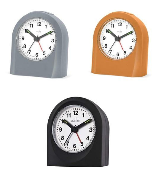 Acctim Palma Back Light, Snooze Alarm Clock Available Multiple Colour