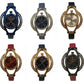 Clasico Ladies Bling Fashion Water Resistant Dial Leather Strap Bracelet Watch Available Multiple colour