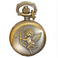 Retro Bronze Quartz Movement Pocket Watch Available multiple Design