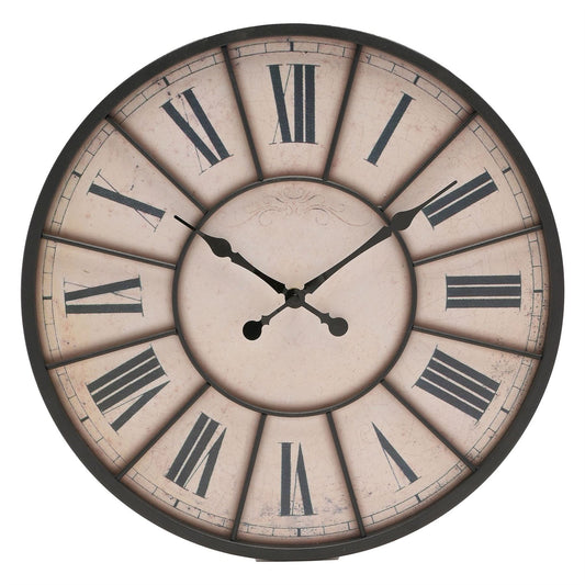 Hometime Roman Dial Panelled Wall Clock 41cm