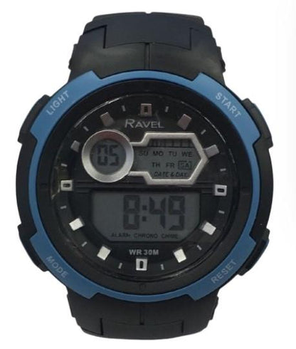 Ravel Mens Boys 3ATM Digital Sports Dial Rubber strap Watch RDG.14.25-41