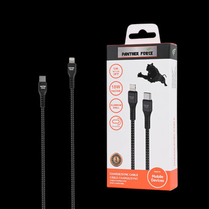 Panther Force 18W 1M Cable Type-C to 8 Pin - Seamless Connectivity