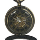 Mens & Ladies Mechanical Hand Winding Half Hunter Steampunk Bronze Pocket Watch