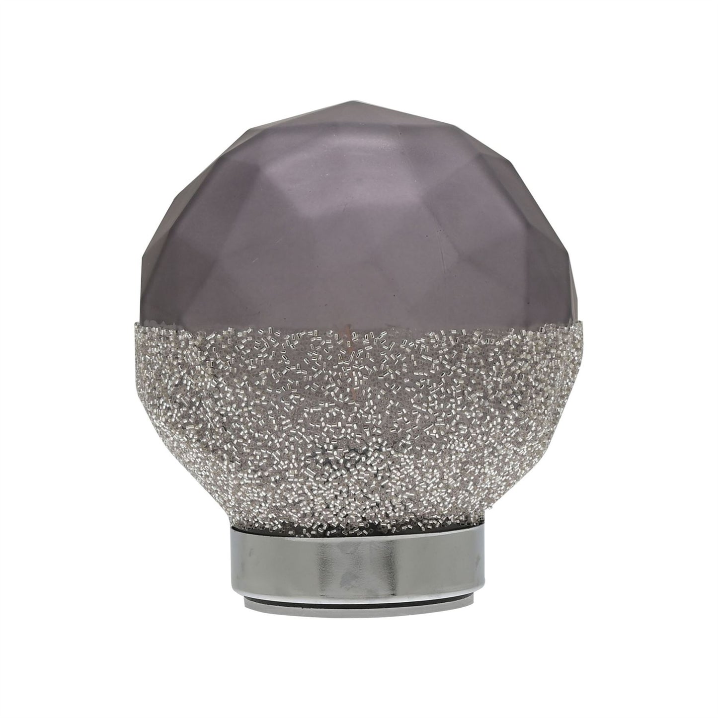 Hestia Cool Grey Glass LED Light 16cm