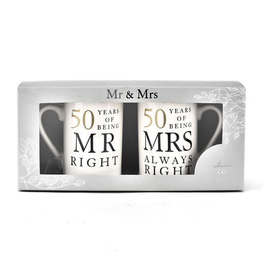 Amore Gift Set - 50 Years Of Mr Right/Mrs Always Right