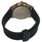 Heryi Rubber Gents Fashion Quartz Date Black Hexagon Dial Black Rubber Magnetic Strap Watch