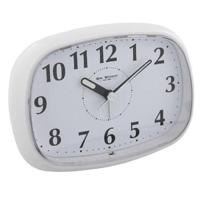 Wm.Widdop Alarm - Oval with Light & Snooze White