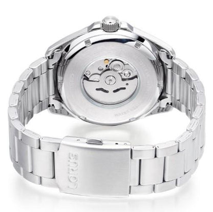 Lorus Mens Automatic Date Black Dial Stainless Steel Bracelet Watch RU401AX9