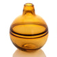 Hestia Round Amber Coloured Glass Vase - Small
