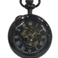 Mens & Ladies Mechanical Hand Winding Half Hunter Steampunk Gun Pocket Watch