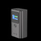 WYEFLUX High Speed Charging Mini Power Bank With LED Display 10K mAh - Dark Grey