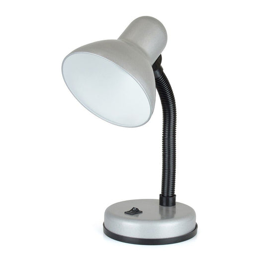 HomeLife 35w 'Classic' Flexi Desk Lamp - Strato Silver (Carton of 16)