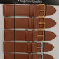 TNMR Tan calf regular watch straps card of 6 Available Size 10MM - 24MM