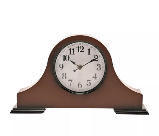 Widdop Hometime Mantel Clock 36cm - Brown