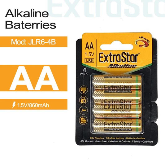 ExtraStar AA Alkaline Battery (Pack of 4)