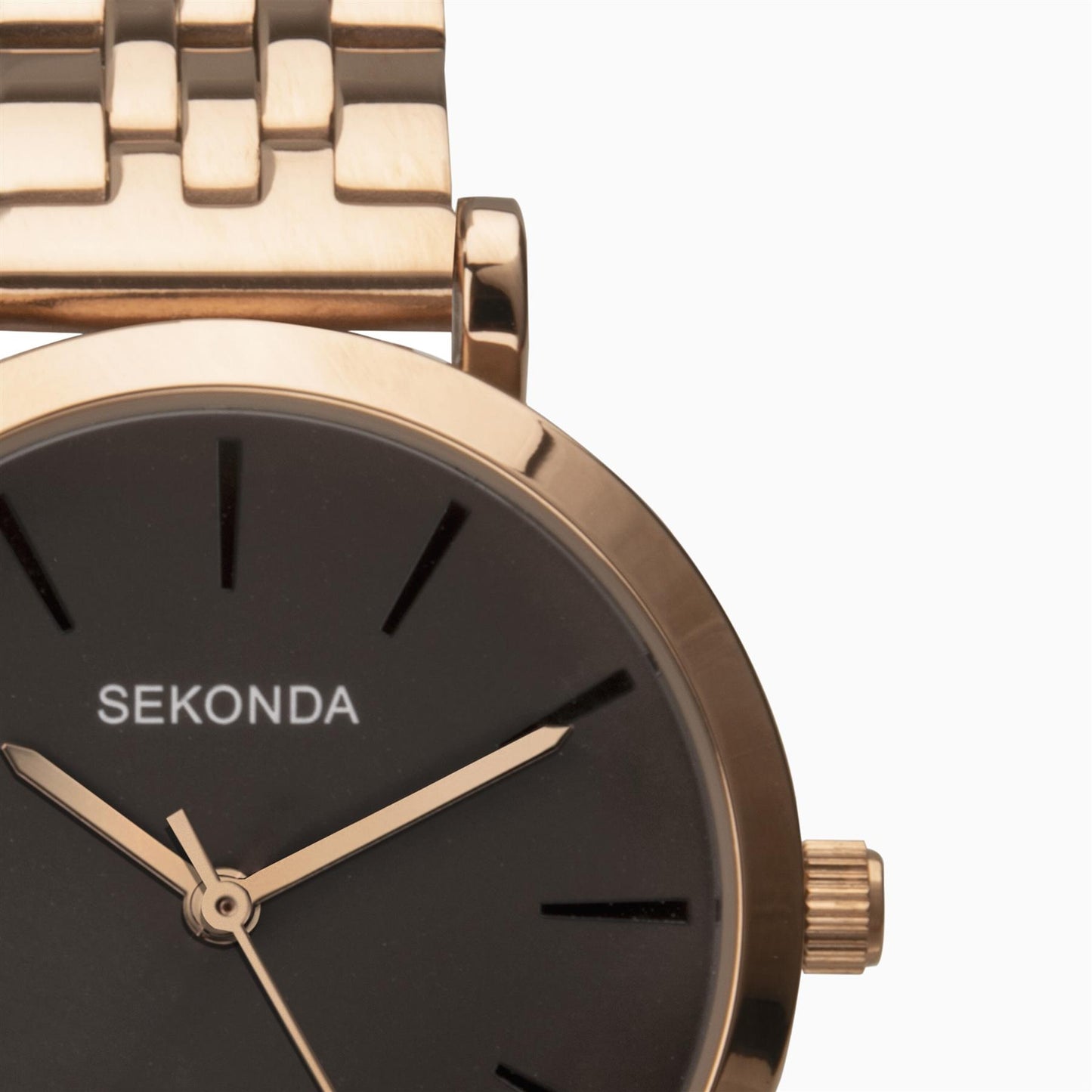 Sekonda Ladies Rose Gold Case & Stainless Steel Bracelet with Grey Dial Watch 40303