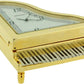 Miniature Clock Gold plated Piano Solid Brass IMP36G - CLEARANCE NEEDS RE-BATTERY