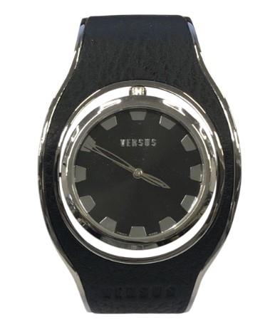 Versus Versace Ladies Fashion Rotate face Half Band Cuff Metal Bracelet Strap watch Available Multi Colour - CLEARANCE NEEDS RE-BATTERY