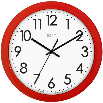 Acctim Abingdon Wall Clock 25.5cm Available Multiple Colour