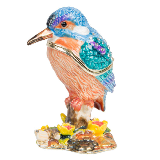 Treasured Trinkets - Kingfisher/Yellow Flowers