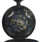 Mens & Ladies Mechanical Hand Winding Half Hunter Steampunk Gun Pocket Watch