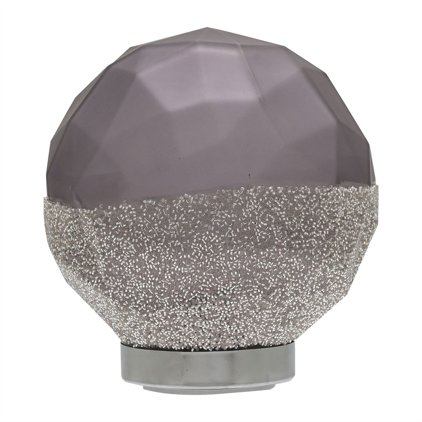 Hestia Cool Grey Glass LED Light 20cm