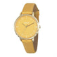 Henley Ladies Minimalistic Polished Round silver tone case Leather Strap Watch H06184 Available Multiple Colour