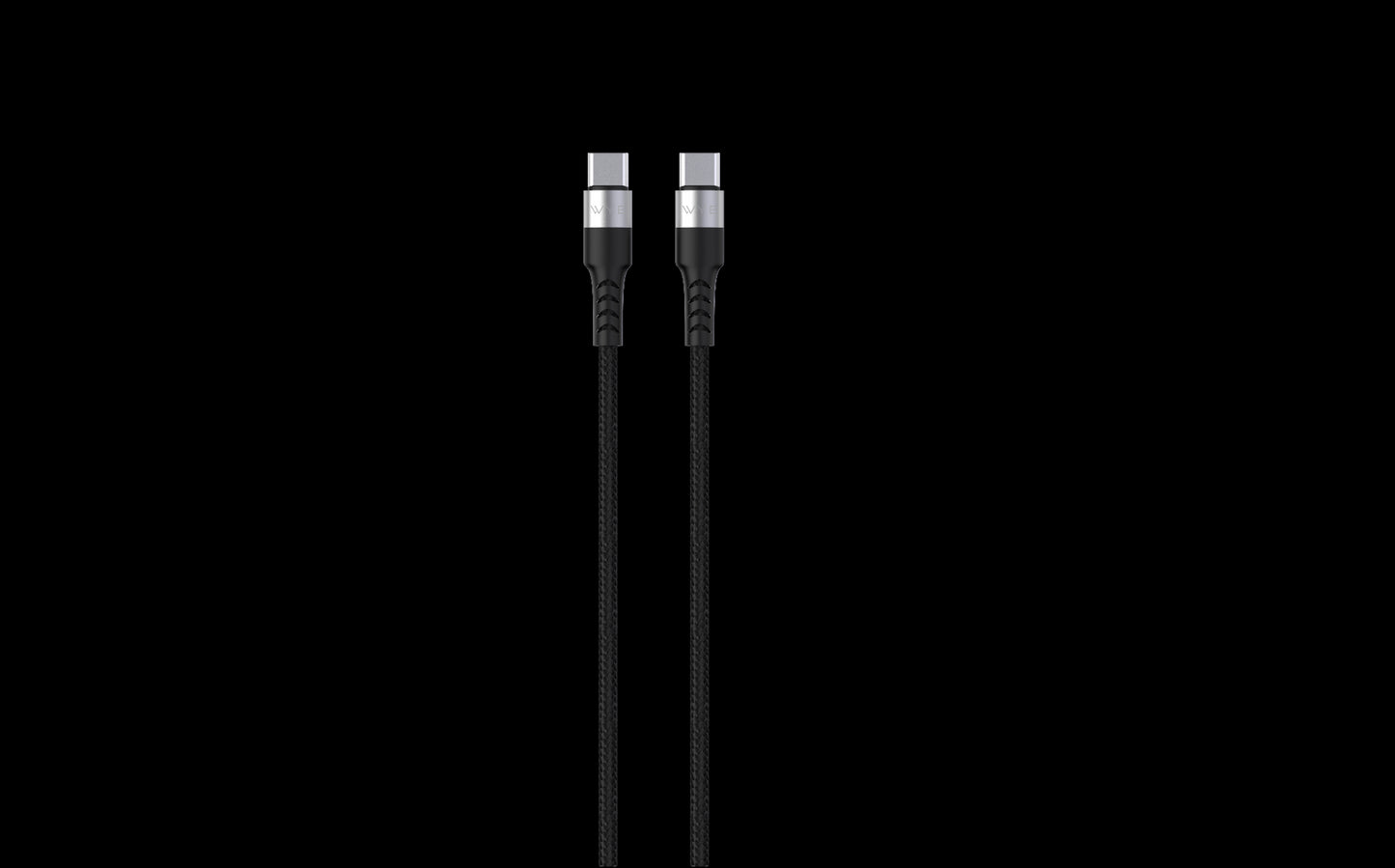 Wyeflow Braided USB-C to USB-C Fast Charging & Data Cable 1m