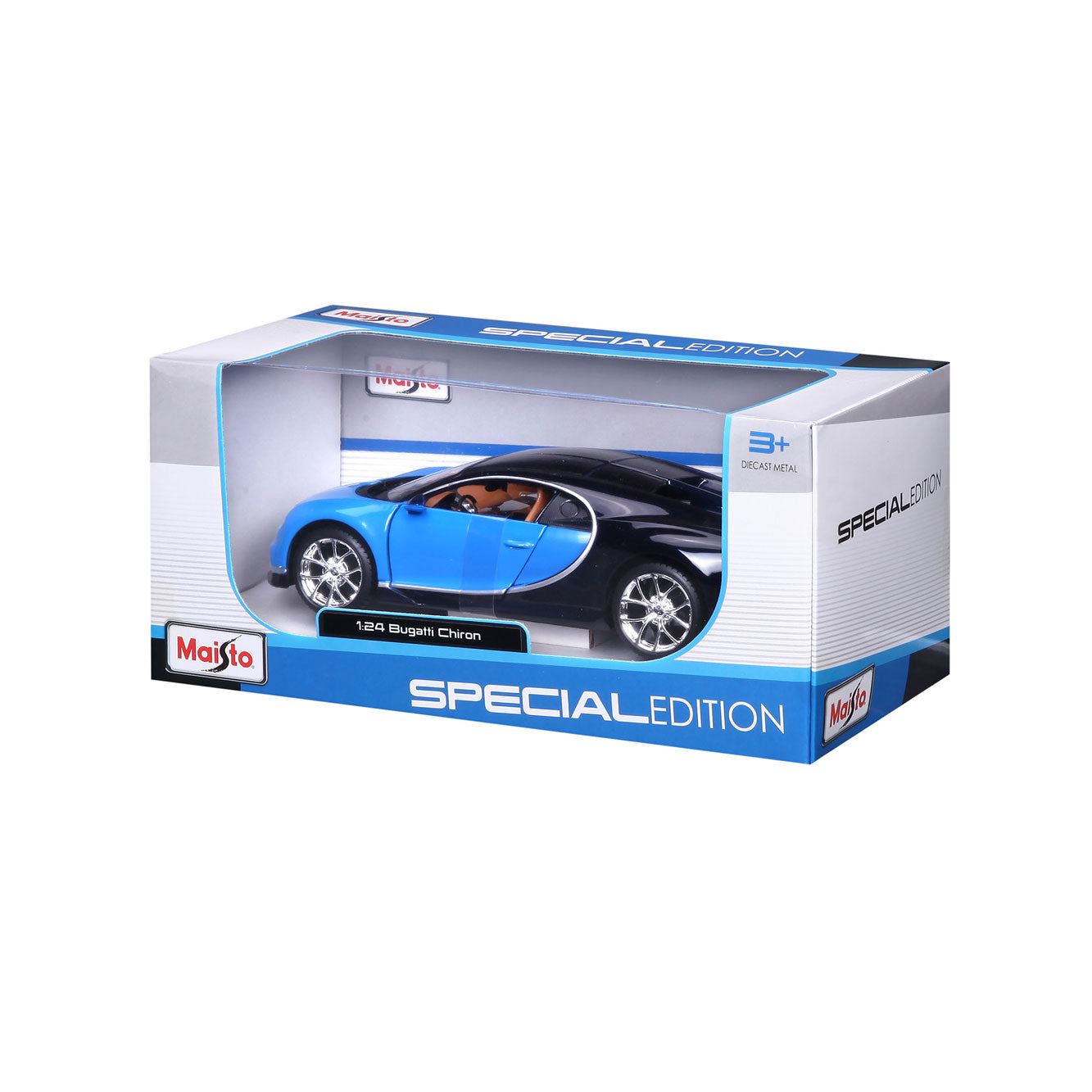 1:24 Bugatti Chiron Blue  - Diecast Model car Collectables